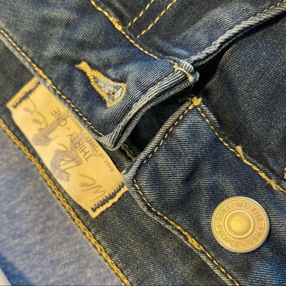 Free People We The Free Just Float On Bell Bottom Flare Jeans 70s Retro inspired - Picture 8 of 9